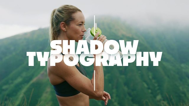 Bold Lines and Rule Shadow Typography Title for Premiere Pro