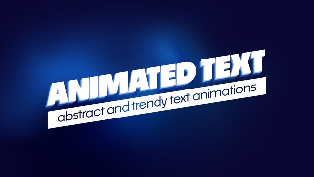 Minimalist and Smooth Animated Titles for After Effects