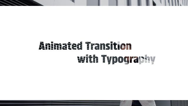 Animated Minimal Letter Cut-Outs Transitions featuring White Card and Two Line Typography MOGRT Template