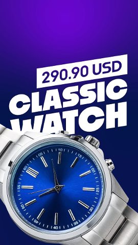 Black Friday Wristwatch Bold Headline Premiere Pro PRPROJ Template