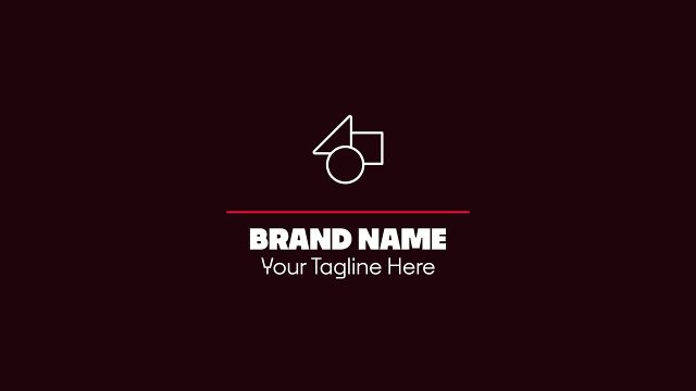 Clean Logo Animation with Red Underline After Effects Templates