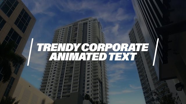 Smooth and Clean Motion Typography MOGRT for Premiere Pro