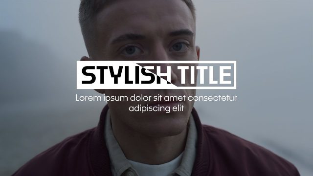 Split Neon Box Stylish Title Animation Template for Adobe Premiere Pro