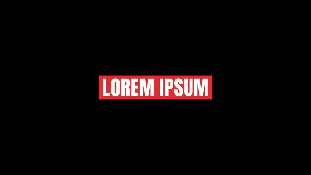 Broadcast Style Red Label Caps Word Title for Social Posts After Effects Template Pack