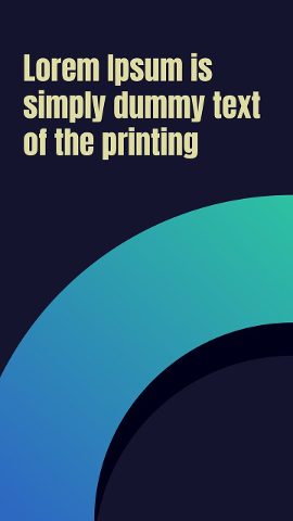 Vertical Teal Arc Shape Story Headline Animations After Effects Template