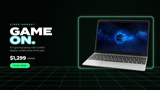 Neon Grid Frame Products Showcase Animation After Effects Template