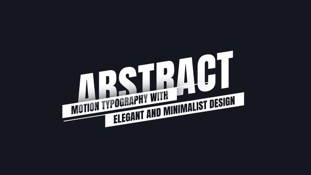 Extended Slanted Abstract Kinetic Titles After Effects Project