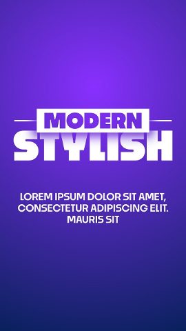 Vertical Social Media Text with Label over Heavy Word After Effects Template