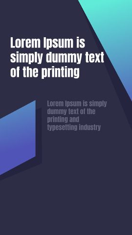 Vertical Corporate Story Text Animation with Violet Corner Shapes After Effects Template