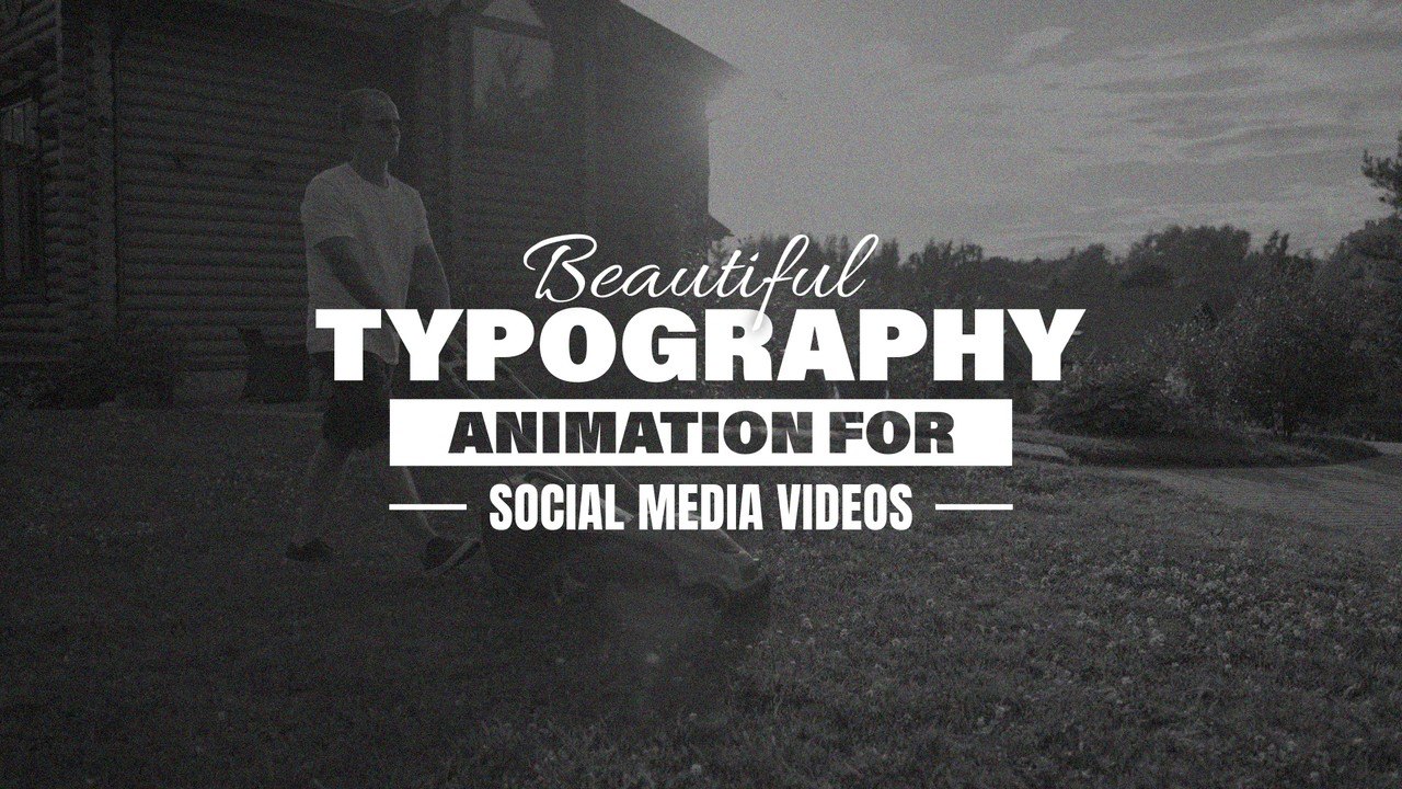 Social Badge Title Animation with Emblem Style Handwritten Caps After Effects Template