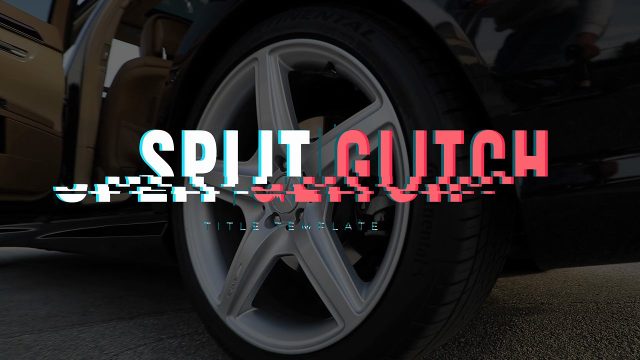 Artistic Digital Glitch Titles and Animated Words in 4K UHD Premiere Pro Template