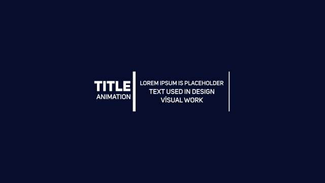 Business Title Animation: Title and Paragraph Divider – Free After Effects Project