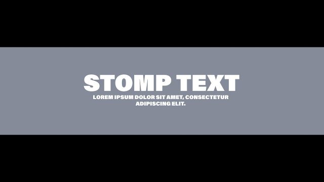 Stomp Opener Titles featuring Ash Strip Capitals Premiere Pro MOGRT