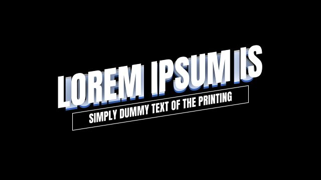 Premiere Pro Tilted Bold Typography Titles featuring Depth Letters MOGRT