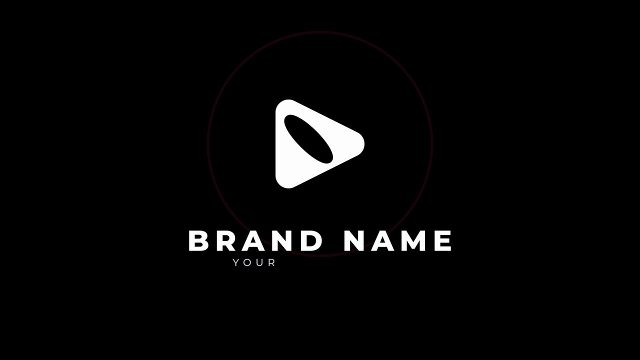 Round Frame Glitch Logo Sting and Sound FX Premiere Pro MOGRT