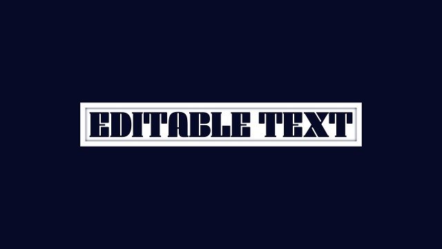 Minimal Highlight Box Title in a Single Navy Line After Effects Template