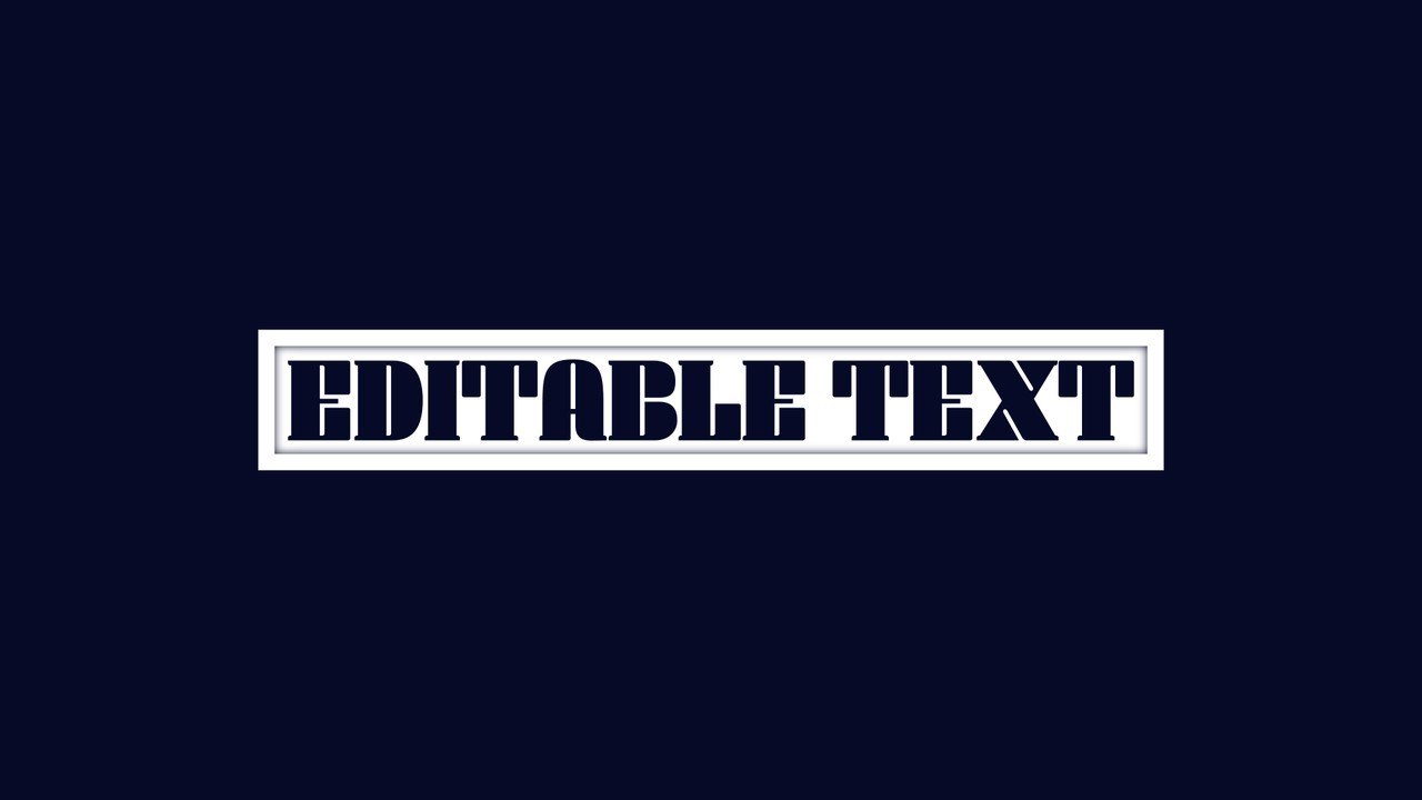 Minimal Highlight Box Title in a Single Navy Line After Effects Template