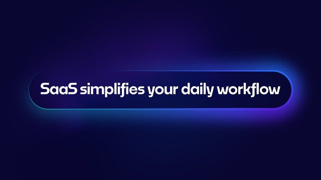 Dynamic SaaS Business Presentation Titles featuring Large Pill Captions After Effects Video Template