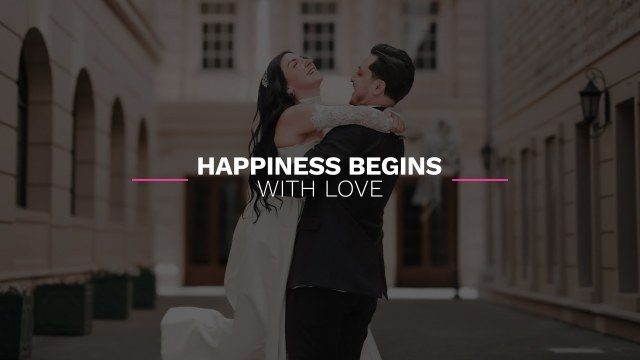 Pink Side Lines Wedding Title Free After Effects Romantic Text Template