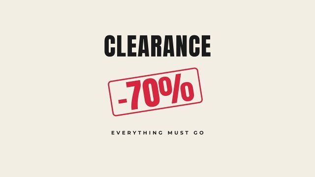 Rubber Stamp Clearance Sale Title for Black Friday After Effects Template