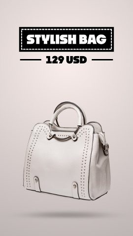 Black Friday Pearl Stamp Label Handbag Boutique Promo After Effects Template