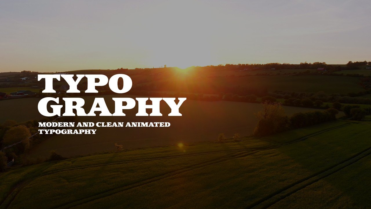 Soft Fade Slab Serif Word Animated Title After Effects Template