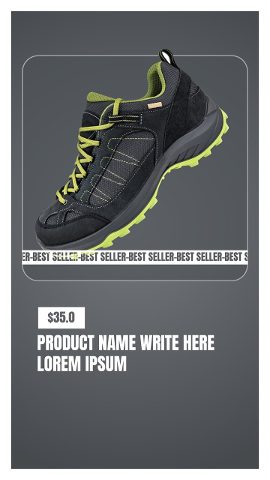 Vertical Black Friday and Cyber Monday Best Seller Promo Story with Ticker After Effects Template