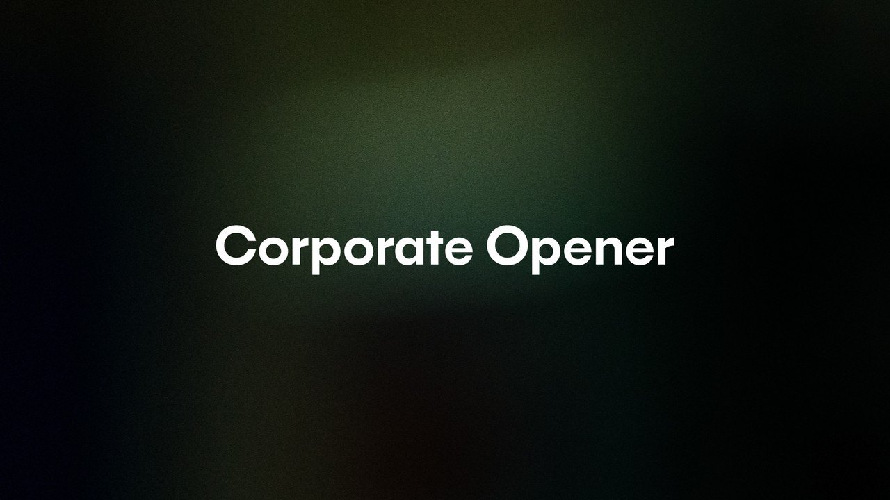 Minimal Corporate Opener featuring Quiet Sentence Fade After Effects Template