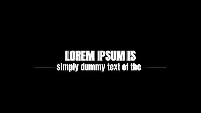 Modern Two Line Text Animations between Thin Side Lines Premiere Pro MOGRT
