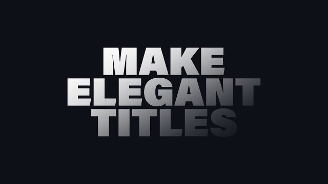 Trendy Title Animations Premiere Pro Template