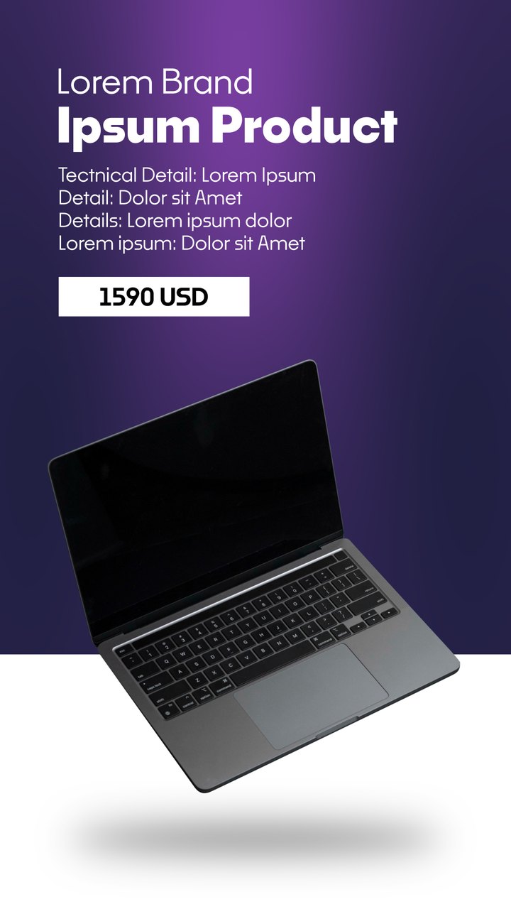 Purple Laptop Tech Specs Discount Reel Premiere Pro MOGRT