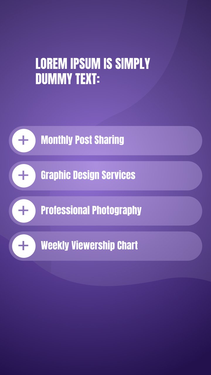 Vertical Services List Corporate Story Text After Effects Template