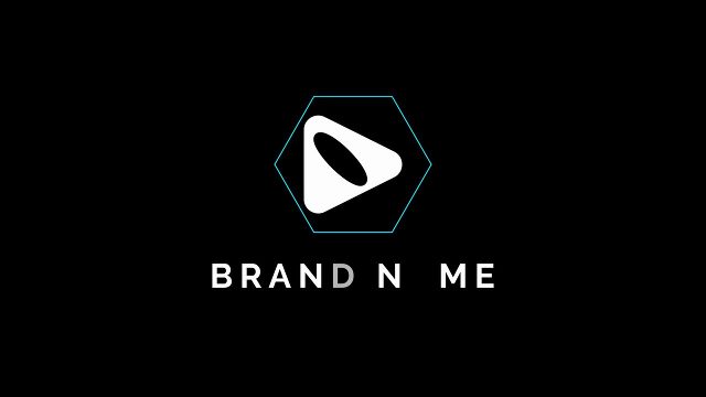 Hexagon Badge RGB Glitch Logo Openers Premiere Pro MOGRT