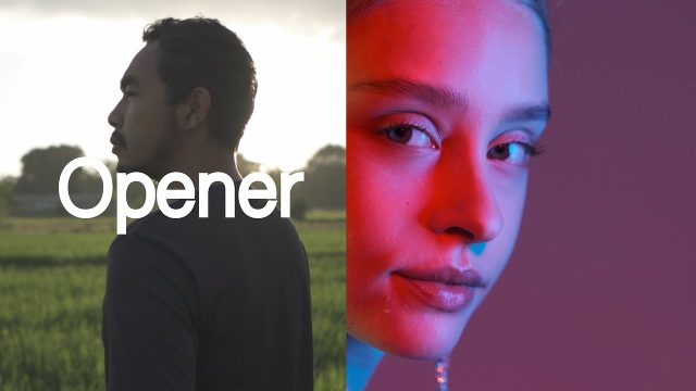 Wide Tracked Title Calm Portrait Slideshow After Effects Template
