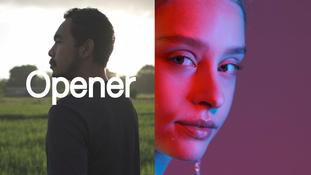 Wide Tracked Title Calm Portrait Slideshow After Effects Template