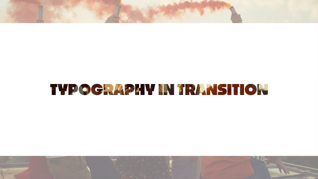 Big Letter Footage Cut Out Transition featuring a Title Band Premiere Pro MOGRT