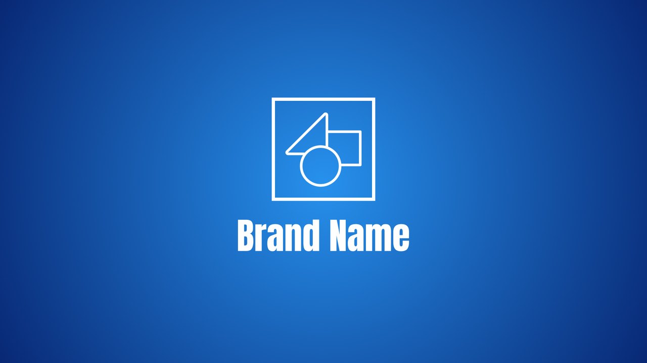 Light Blue Outline Frame Emblem Reveal After Effects Template