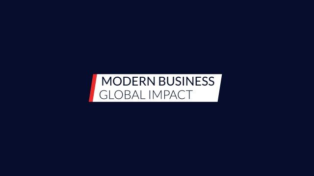 Corporate Name Title: Slanted Business Box – Free After Effects Project