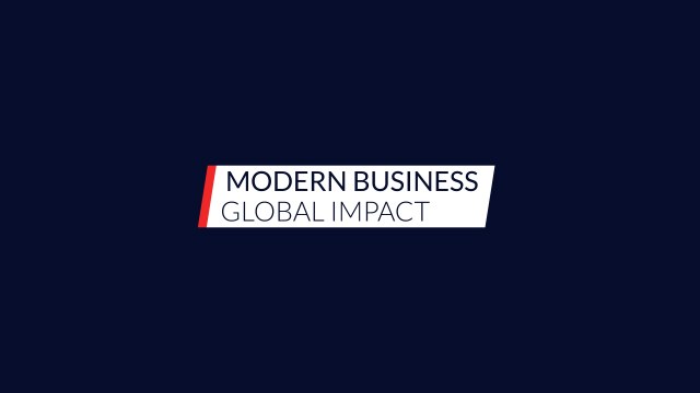 Corporate Name Title: Slanted Business Box – Free After Effects Project