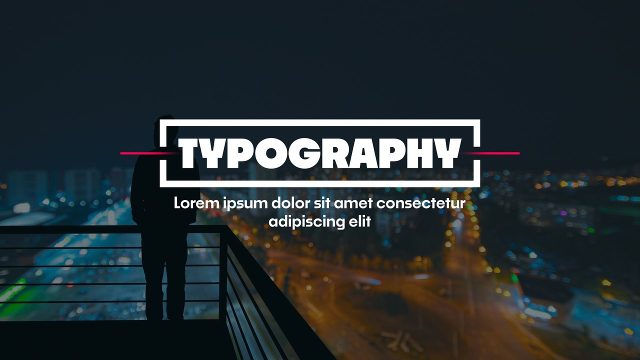 Animated Corporate Framed Kinetic Headlines with Short Description Text Premiere Pro Motion Graphics Template