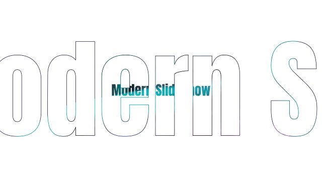Video Inside Outline Letters Slideshow Cutout Transitions After Effects Template