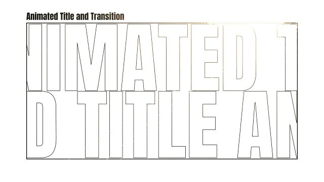 Outline Letters and Frame Box Animated Cutout Title Transitions for Presentations After Effects Template Pack