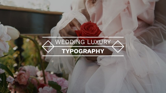 Diamond End Wedding Title for Engagement Videos in After Effects – Free Download