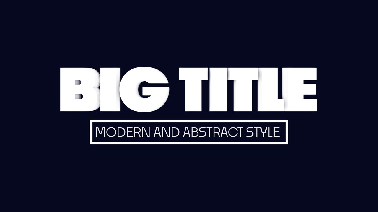 Big Two Word Corporate Title with Thin Framed Subtitle After Effects Template