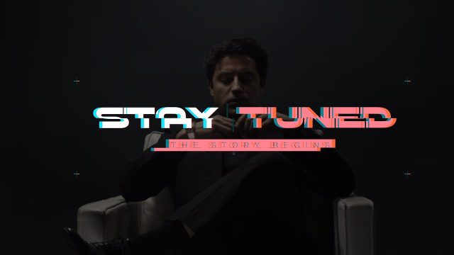 4K Sci-Fi Glitch Intro Titles and Promotional Text for YouTube