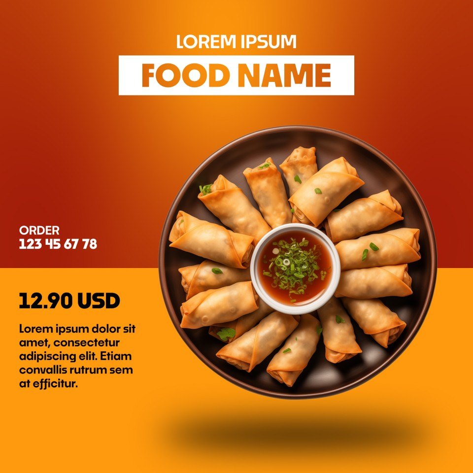 Square Product Promo with Split Layout Name Label After Effects Template