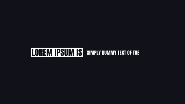 Modern One Line Corporate Titles featuring a White Box Phrase Premiere Pro Motion Graphics Template