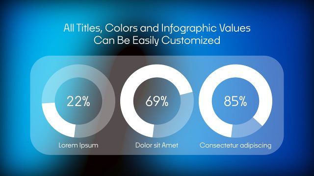 Animated Corporate Infographics for Presentations with Percentage Counters After Effects Templates