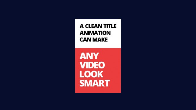 Promo Title Animation: Red Poster Block – Free After Effects Project