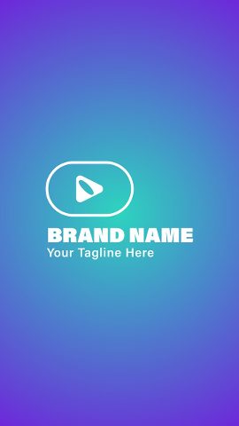 Vertical Glossy Logo Intro